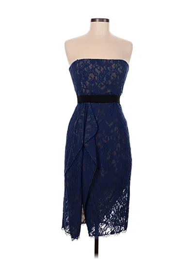 Pre-owned Bcbgmaxazria Cocktail Dress In Blue