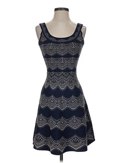 Pre-owned Bcbgmaxazria Cocktail Dress In Blue