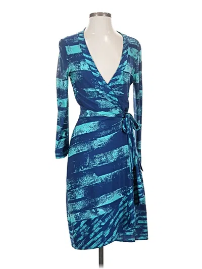 Pre-owned Bcbgmaxazria Cocktail Dress In Blue