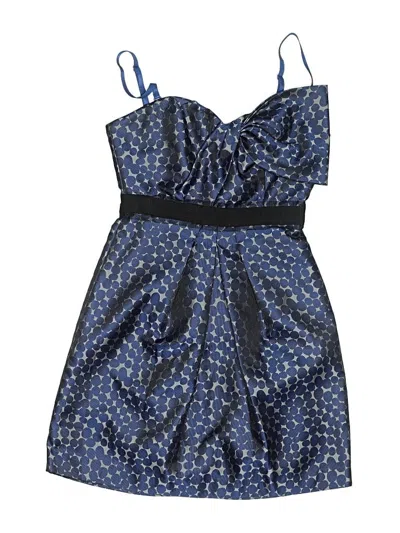 Pre-owned Bcbgmaxazria Cocktail Dress In Blue