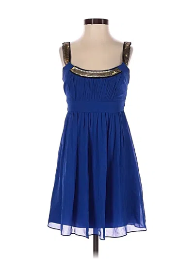 Pre-owned Bcbgmaxazria Cocktail Dress In Blue