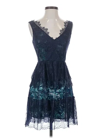 Pre-owned Bcbgmaxazria Cocktail Dress In Blue