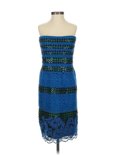 Pre-owned Bcbgmaxazria Cocktail Dress In Blue