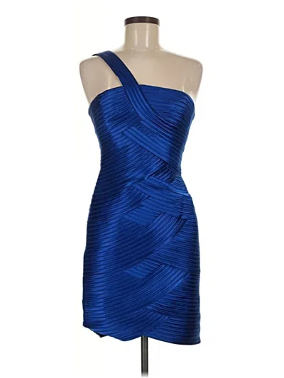 Pre-owned Bcbgmaxazria Cocktail Dress In Blue