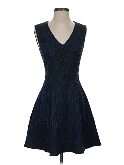 Pre-owned Bcbgmaxazria Cocktail Dress In Blue