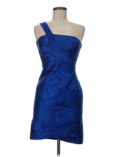 Pre-owned Bcbgmaxazria Cocktail Dress In Blue