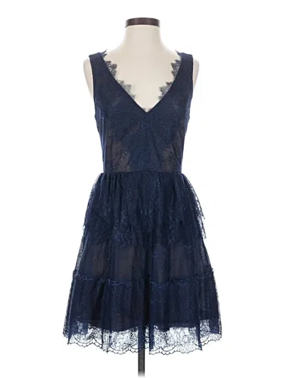 Pre-owned Bcbgmaxazria Cocktail Dress In Blue
