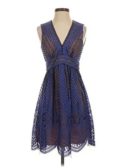 Pre-owned Bcbgmaxazria Cocktail Dress In Blue