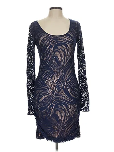 Pre-owned Bcbgmaxazria Cocktail Dress In Blue