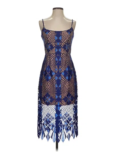 Pre-owned Bcbgmaxazria Cocktail Dress In Blue