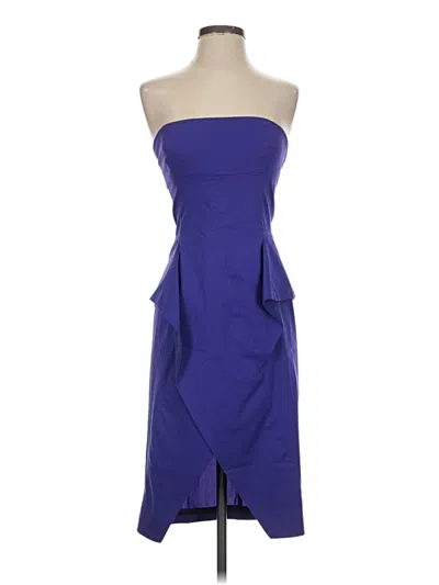 Pre-owned Bcbgmaxazria Cocktail Dress In Blue