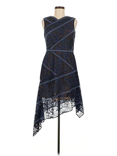 Pre-owned Bcbgmaxazria Cocktail Dress In Blue