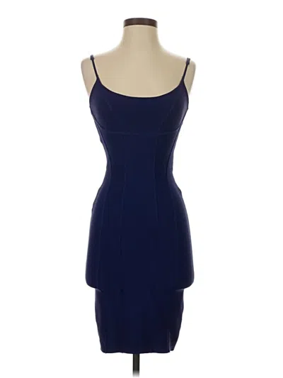 Pre-owned Bcbgmaxazria Cocktail Dress In Blue