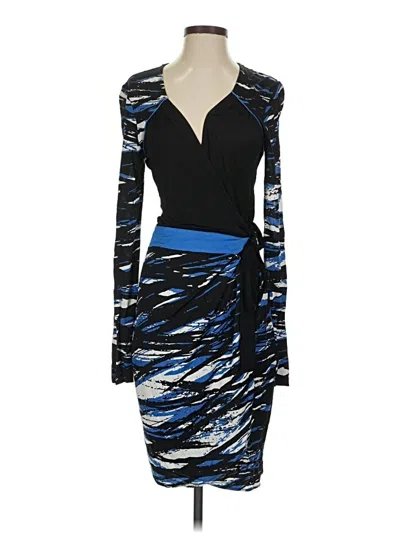 Pre-owned Bcbgmaxazria Cocktail Dress In Blue