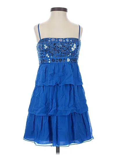 Pre-owned Bcbgmaxazria Cocktail Dress In Blue