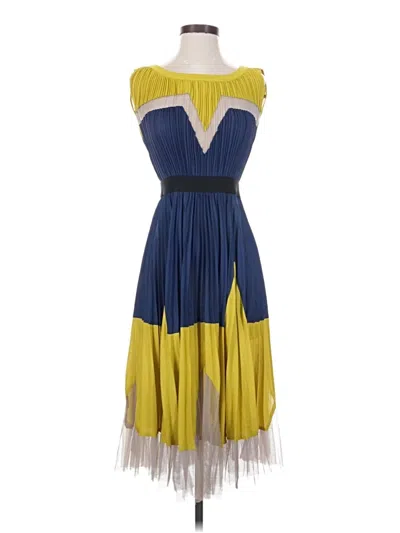 Pre-owned Bcbgmaxazria Cocktail Dress In Blue