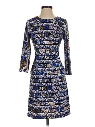 Pre-owned Bcbgmaxazria Cocktail Dress In Blue