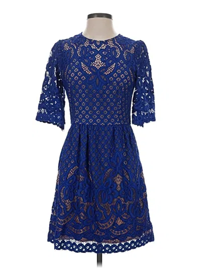 Pre-owned Bcbgmaxazria Cocktail Dress In Blue