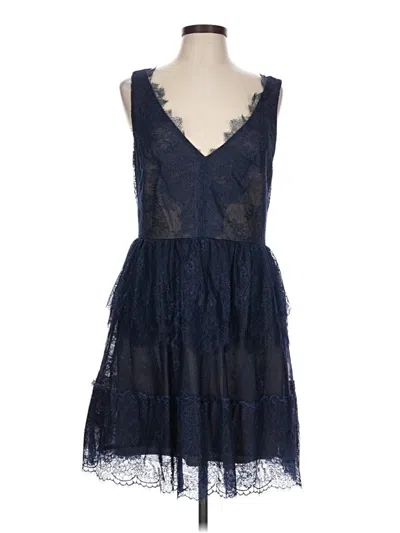 Pre-owned Bcbgmaxazria Cocktail Dress In Blue