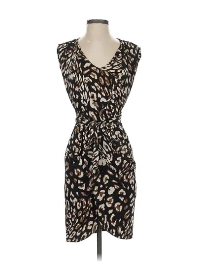Pre-owned Bcbgmaxazria Cocktail Dress In Brown