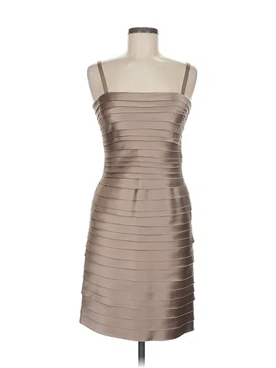 Pre-owned Bcbgmaxazria Cocktail Dress In Brown