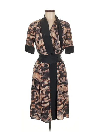 Pre-owned Bcbgmaxazria Cocktail Dress In Brown
