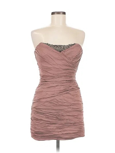 Pre-owned Bcbgmaxazria Cocktail Dress In Brown