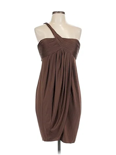 Pre-owned Bcbgmaxazria Cocktail Dress In Brown