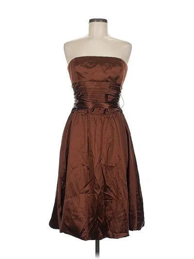 Pre-owned Bcbgmaxazria Cocktail Dress In Brown