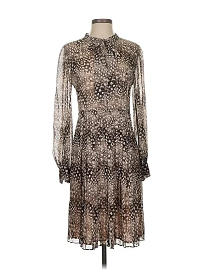 Pre-owned Bcbgmaxazria Cocktail Dress In Brown