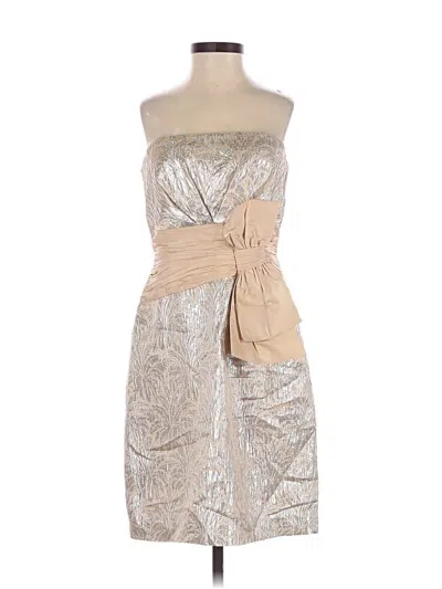Pre-owned Bcbgmaxazria Cocktail Dress In Brown