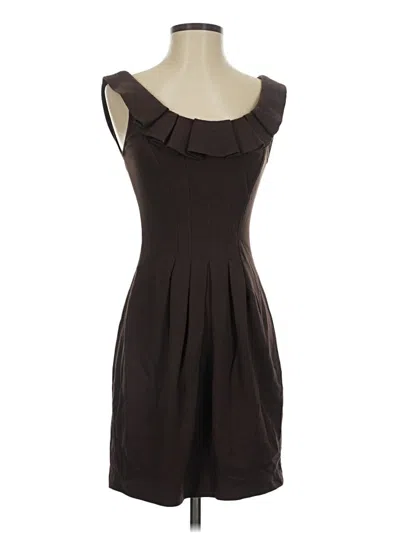 Pre-owned Bcbgmaxazria Cocktail Dress In Brown