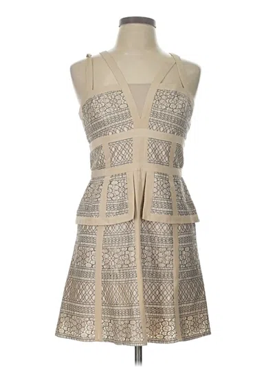 Pre-owned Bcbgmaxazria Cocktail Dress In Brown