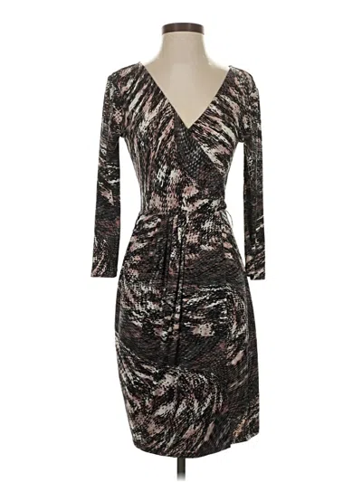 Pre-owned Bcbgmaxazria Cocktail Dress In Brown