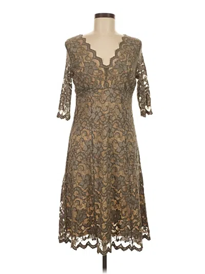 Pre-owned Bcbgmaxazria Cocktail Dress In Brown