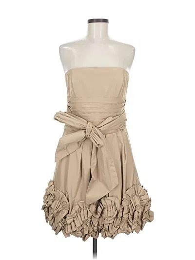 Pre-owned Bcbgmaxazria Cocktail Dress In Brown