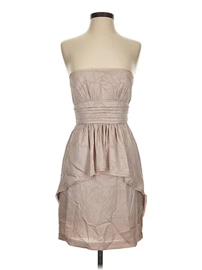 Pre-owned Bcbgmaxazria Cocktail Dress In Brown