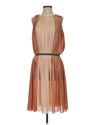 Pre-owned Bcbgmaxazria Cocktail Dress In Brown