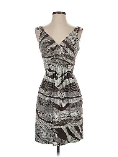 Pre-owned Bcbgmaxazria Cocktail Dress In Brown