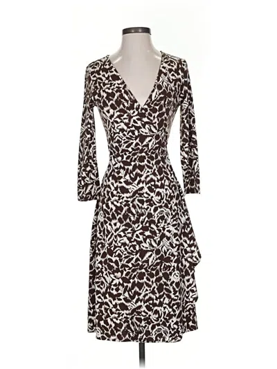Pre-owned Bcbgmaxazria Cocktail Dress In Brown