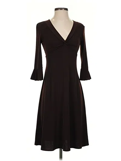Pre-owned Bcbgmaxazria Cocktail Dress In Brown