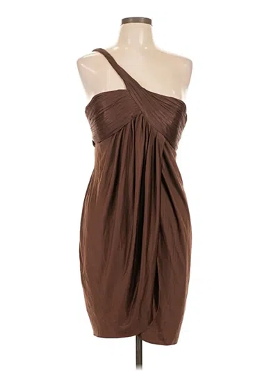 Pre-owned Bcbgmaxazria Cocktail Dress In Brown
