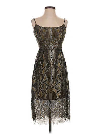 Pre-owned Bcbgmaxazria Cocktail Dress In Brown