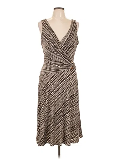 Pre-owned Bcbgmaxazria Cocktail Dress In Brown