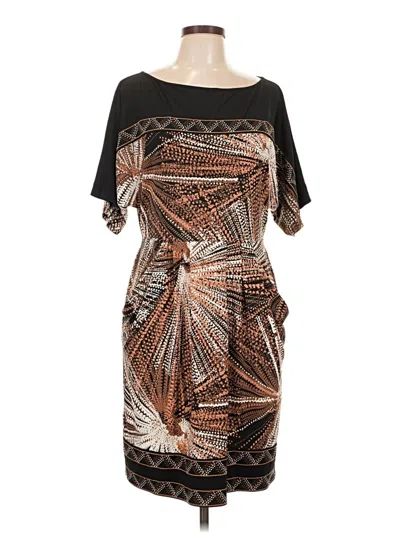 Pre-owned Bcbgmaxazria Cocktail Dress In Brown