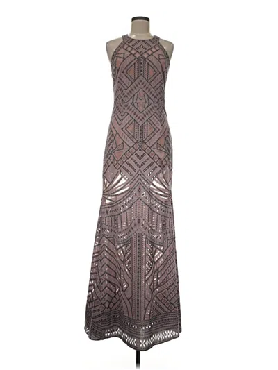 Pre-owned Bcbgmaxazria Cocktail Dress In Brown