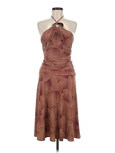 Pre-owned Bcbgmaxazria Cocktail Dress In Brown