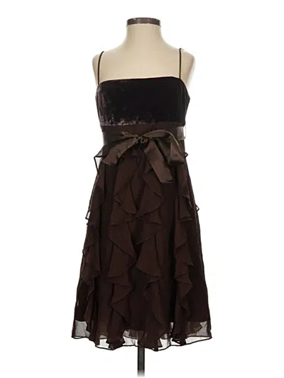 Pre-owned Bcbgmaxazria Cocktail Dress In Brown