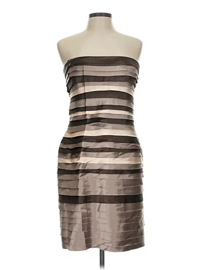 Pre-owned Bcbgmaxazria Cocktail Dress In Brown