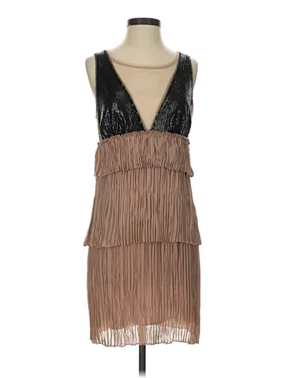 Pre-owned Bcbgmaxazria Cocktail Dress In Brown